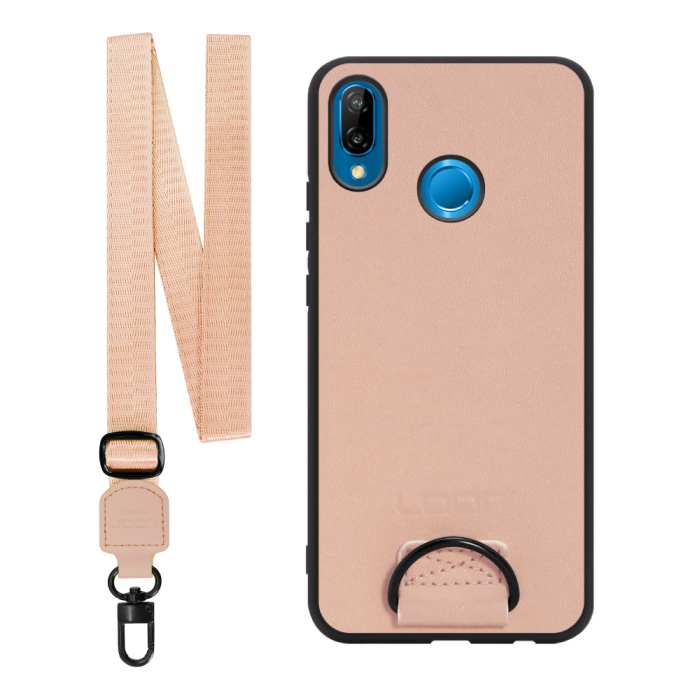 [ LOOF STRAP-SHELL ] HUAWEI P20 lite p20lite スマホケース 背面 ケース カバー ハードケース ショルダー スマホショルダー ハンドストラップ  本革 [ HUAWEI P20 lite ]
