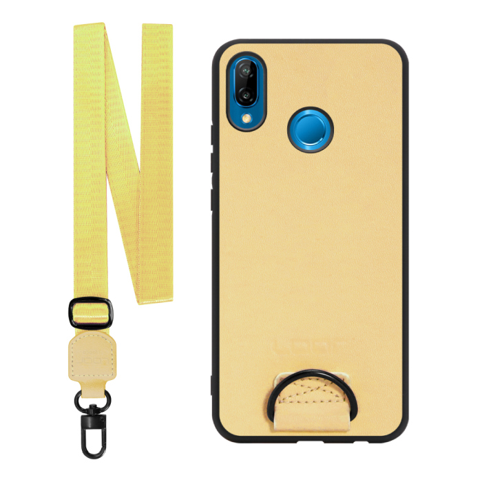 [ LOOF STRAP-SHELL ] HUAWEI P20 lite p20lite スマホケース 背面 ケース カバー ハードケース ショルダー スマホショルダー ハンドストラップ  本革 [ HUAWEI P20 lite ]
