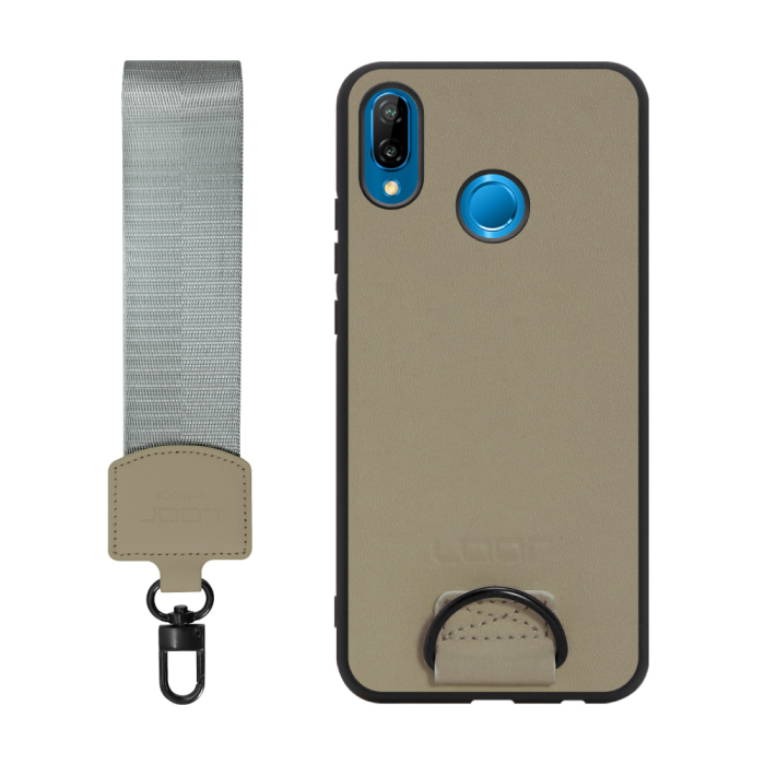 [ LOOF STRAP-SHELL ] HUAWEI P20 lite p20lite スマホケース 背面 ケース カバー ハードケース ショルダー スマホショルダー ハンドストラップ  本革 [ HUAWEI P20 lite ]