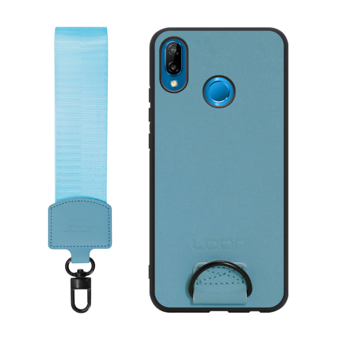 [ LOOF STRAP-SHELL ] HUAWEI P20 lite p20lite スマホケース 背面 ケース カバー ハードケース ショルダー スマホショルダー ハンドストラップ  本革 [ HUAWEI P20 lite ]