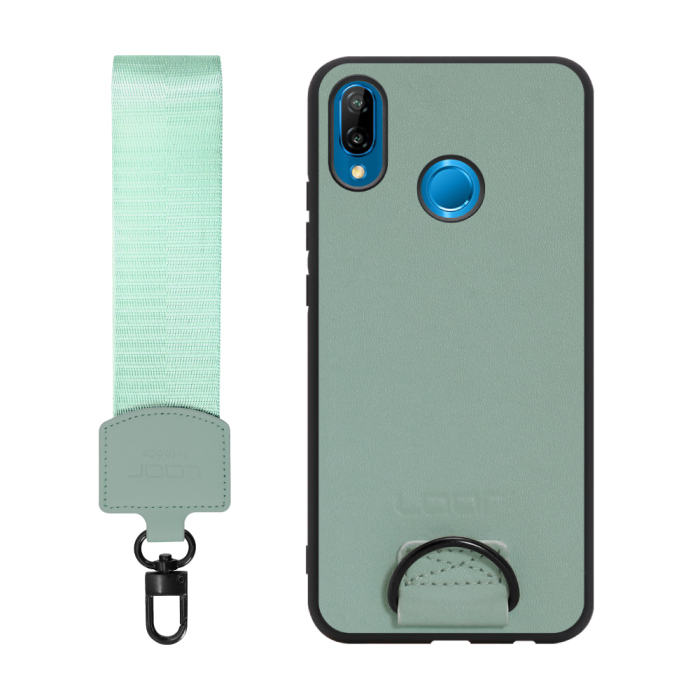 [ LOOF STRAP-SHELL ] HUAWEI P20 lite p20lite スマホケース 背面 ケース カバー ハードケース ショルダー スマホショルダー ハンドストラップ  本革 [ HUAWEI P20 lite ]