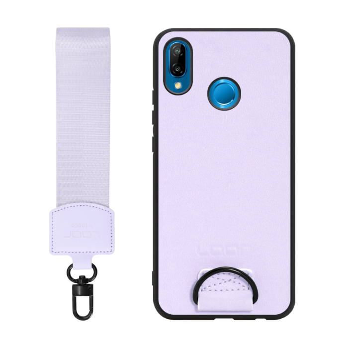 [ LOOF STRAP-SHELL ] HUAWEI P20 lite p20lite スマホケース 背面 ケース カバー ハードケース ショルダー スマホショルダー ハンドストラップ  本革 [ HUAWEI P20 lite ]