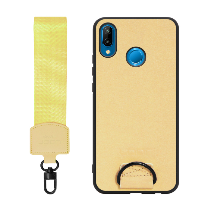 [ LOOF STRAP-SHELL ] HUAWEI P20 lite p20lite スマホケース 背面 ケース カバー ハードケース ショルダー スマホショルダー ハンドストラップ  本革 [ HUAWEI P20 lite ]