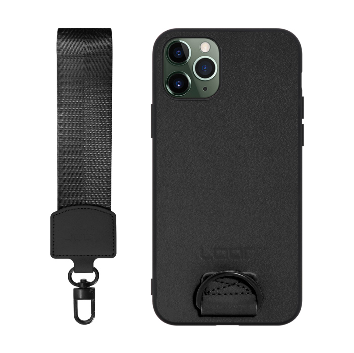 [ LOOF STRAP-SHELL (ショートVer.) ] iPhone 11 Pro iPhone11pro 11pro スマホケース 背面 ケース カバー ハードケース ハンドストラップ  本革 [ iPhone 11 Pro ]