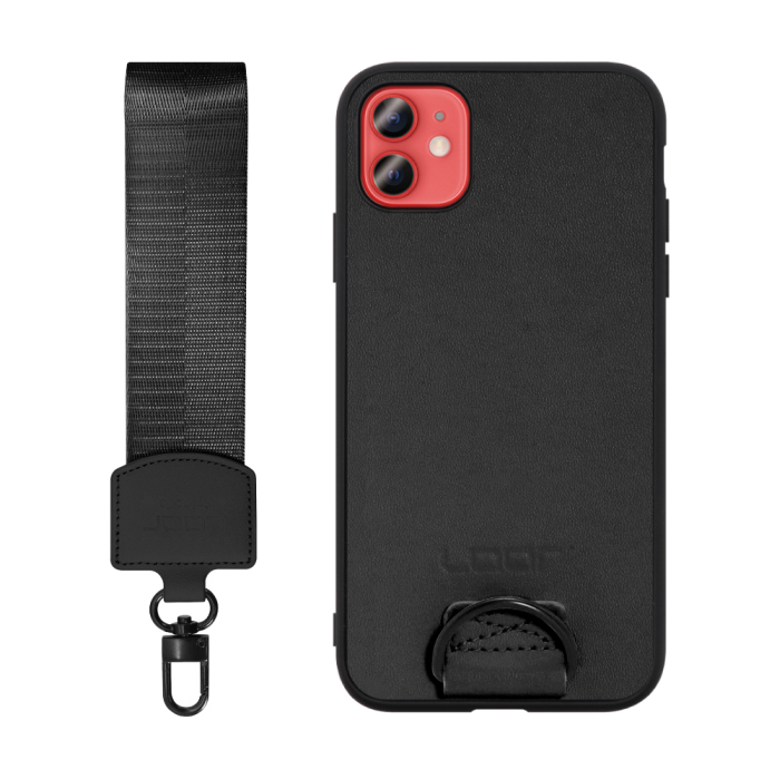 [ LOOF STRAP-SHELL (ショートVer.) ] iPhone 12 mini iphone12mini 12mini 12ミニ スマホケース 背面 ケース カバー ハードケース ハンドストラップ  本革 [ iPhone 12 mini ]