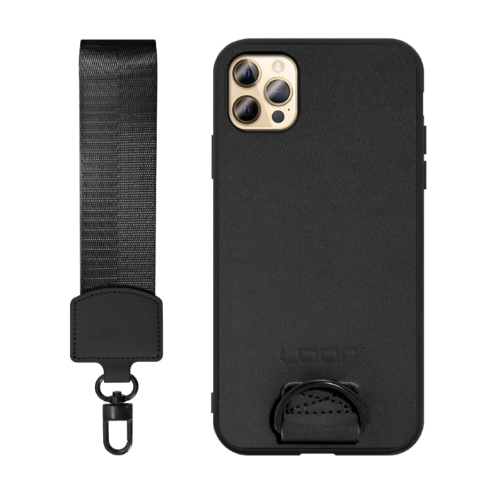 [ LOOF STRAP-SHELL (ショートVer.) ] iPhone 12 Pro Max iphone12promax 12promax 12プロマックス スマホケース 背面 ケース カバー ハードケース ハンドストラップ  本革 [ iPhone 12 Pro Max ]