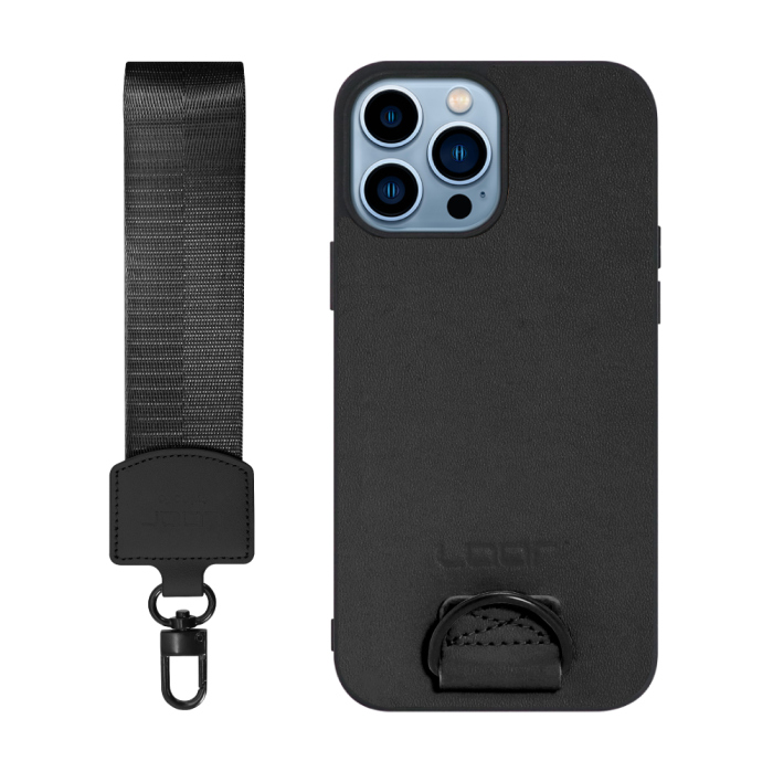 [ LOOF STRAP-SHELL (ショートVer.) ] iPhone 13 Pro iphone13pro 13pro プロ スマホケース 背面 ケース カバー ハードケース ハンドストラップ  本革 [ iPhone 13 Pro ]