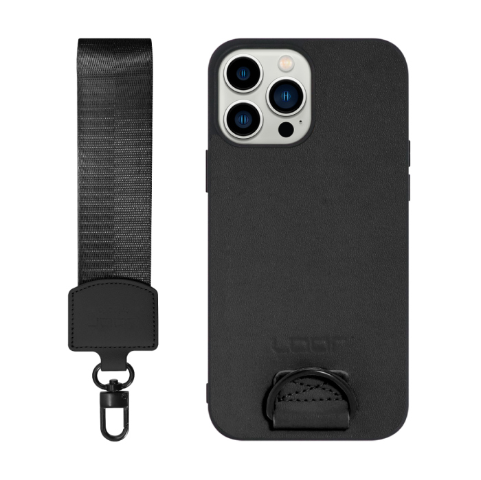 [ LOOF STRAP-SHELL (ショートVer.) ] iPhone 13 Pro Max iphone13promax 13promax promax プロマックス スマホケース 背面 ケース カバー ハードケース ハンドストラップ  本革 [ iPhone 13 Pro Max ]