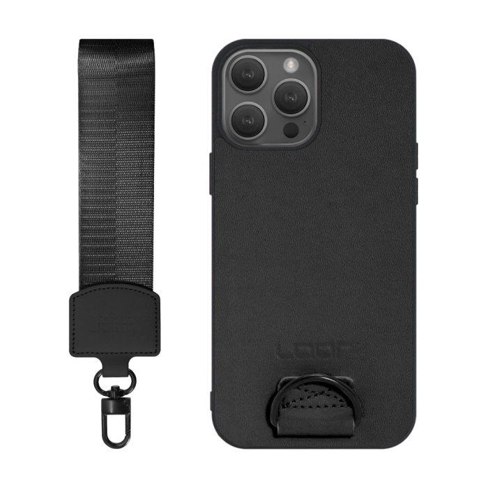 [ LOOF STRAP-SHELL (ショートVer.) ] iPhone 14 Pro iphone14pro 14pro プロ スマホケース 背面 ケース カバー ハードケース ハンドストラップ  本革 [ iPhone 14 Pro ]
