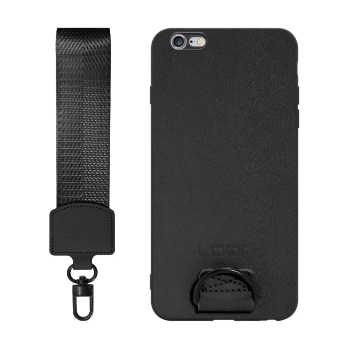 [ LOOF STRAP-SHELL (ショートVer.) ] iPhone 6 Plus / 6s Plus iphone6plus iphone6splus 6plus 6splus スマホケース 背面 ケース カバー ハードケース ハンドストラップ  本革 [ iPhone 6 Plus / 6s Plus ]