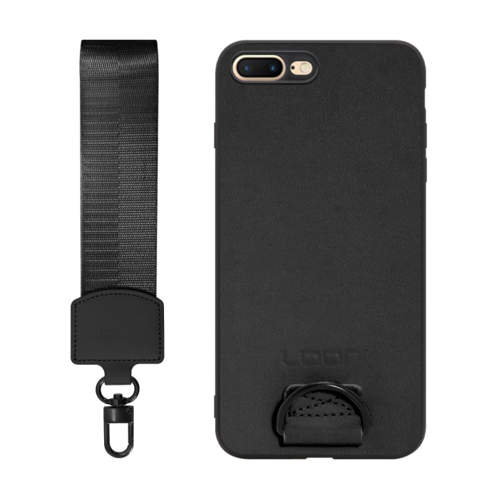 [ LOOF STRAP-SHELL (ショートVer.) ] iPhone 7 Plus / 8 Plus iphone7plus iphone8plus 7plus 8plus スマホケース 背面 ケース カバー ハードケース ハンドストラップ  本革 [ iPhone 7 Plus / 8 Plus ]