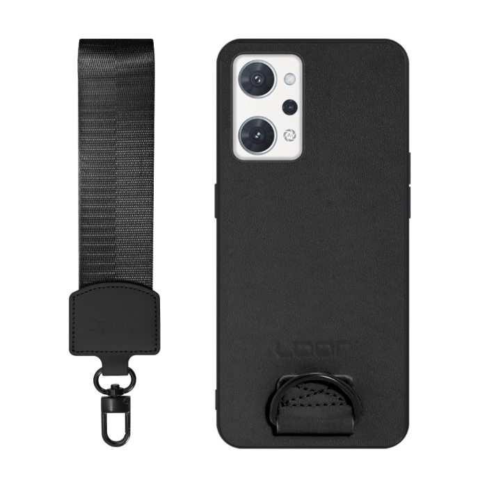 [ LOOF STRAP-SHELL (ショートVer.) ] OPPO Reno7 A / Reno9 A OPG04 / CPH2523 reno7a reno 7a reno9a reno 9a スマホケース 背面 ケース カバー ハードケース ハンドストラップ  本革 [ OPPO Reno7 A / Reno9 A ]