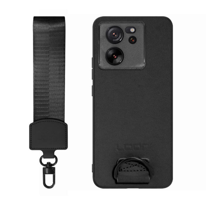 [ LOOF STRAP-SHELL (ショートVer.) ] Xiaomi 13T / 13T Pro XIG04 13 T 13TPro スマホケース 背面 ケース カバー ハードケース ハンドストラップ  本革 [ Xiaomi 13T / 13T Pro ]