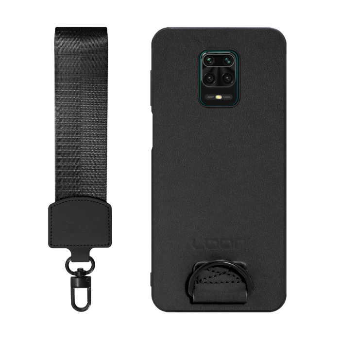 [ LOOF STRAP-SHELL (ショートVer.) ] Xiaomi Redmi Note 9S redminote9s note9S redminote スマホケース 背面 ケース カバー ハードケース ハンドストラップ  本革 [ Redmi Note 9S ]