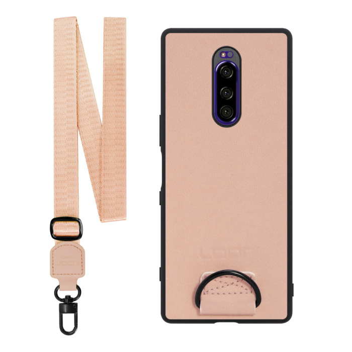 [ LOOF STRAP-SHELL ] Xperia 1 / 1 Professional Edition xperia1 スマホケース 背面 ケース カバー ハードケース ショルダー スマホショルダー ハンドストラップ  本革 [ Xperia 1 / 1 Professional Edition ]
