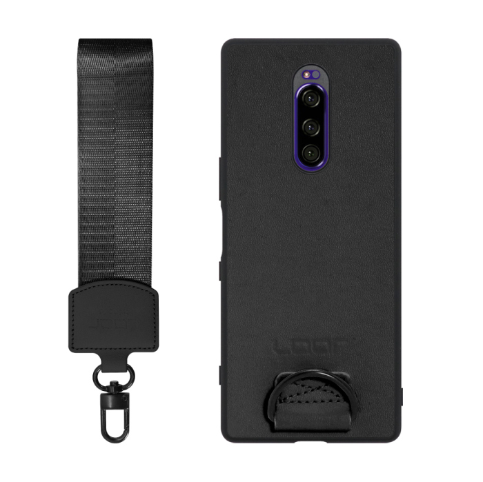 [ LOOF STRAP-SHELL (ショートVer.) ] Xperia 1 / 1 Professional Edition xperia1 スマホケース 背面 ケース カバー ハードケース ハンドストラップ  本革 [ Xperia 1 / 1 Professional Edition ]