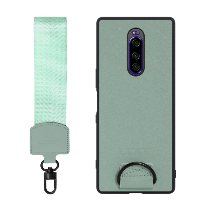 [ LOOF STRAP-SHELL ] Xperia 1 / 1 Professional Edition xperia1 スマホケース 背面 ケース カバー ハードケース ショルダー スマホショルダー ハンドストラップ  本革 [ Xperia 1 / 1 Professional Edition ]