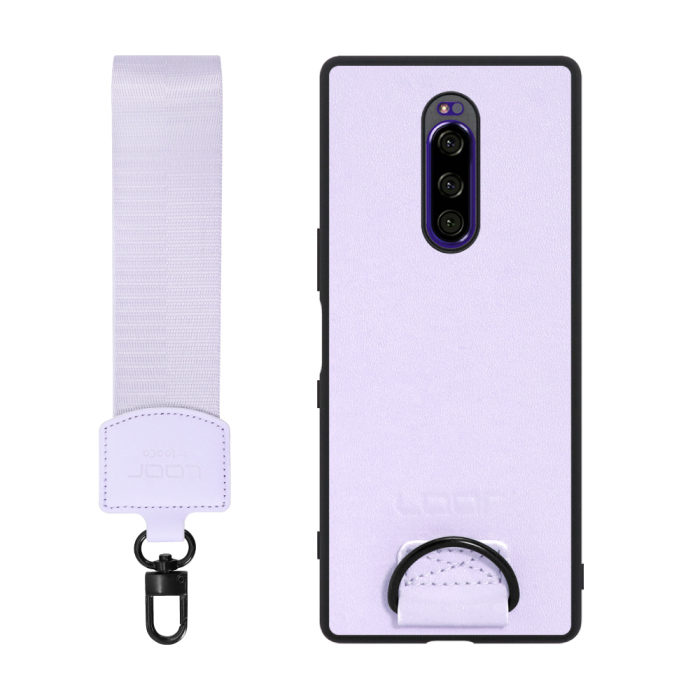 [ LOOF STRAP-SHELL ] Xperia 1 / 1 Professional Edition xperia1 スマホケース 背面 ケース カバー ハードケース ショルダー スマホショルダー ハンドストラップ  本革 [ Xperia 1 / 1 Professional Edition ]