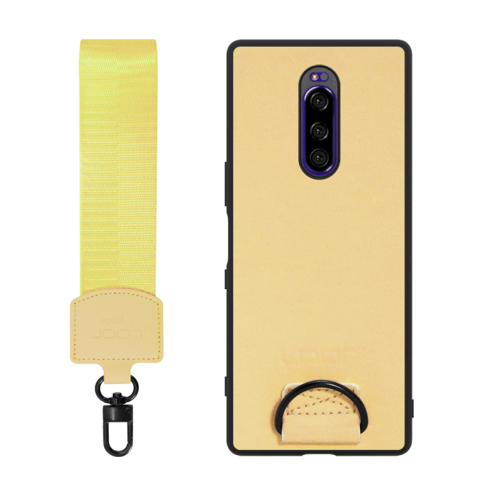 [ LOOF STRAP-SHELL ] Xperia 1 / 1 Professional Edition xperia1 スマホケース 背面 ケース カバー ハードケース ショルダー スマホショルダー ハンドストラップ  本革 [ Xperia 1 / 1 Professional Edition ]