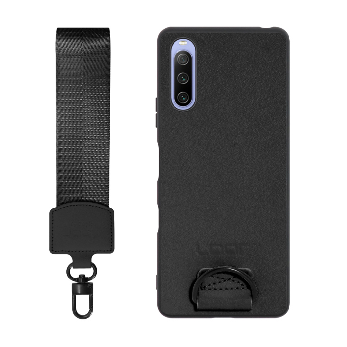 [ LOOF STRAP-SHELL (ショートVer.) ] Xperia 10 III /  10 III Lite Xperia10III 10III xperia10 スマホケース 背面 ケース カバー ハードケース ハンドストラップ  本革 [ Xperia 10 III / Lite ]
