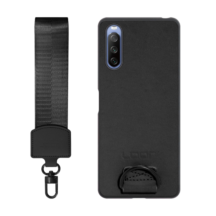 [ LOOF STRAP-SHELL (ショートVer.) ] Xperia 10 IV SO-52C / SOG07  xperia10Ⅳ 10Ⅳ xperia10 スマホケース 背面 ケース カバー ハードケース ハンドストラップ  本革 [ Xperia 10 IV ]