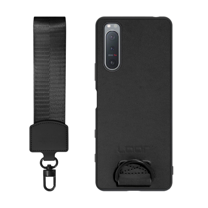[ LOOF STRAP-SHELL (ショートVer.) ] Xperia 5 II SO-52A / SOG02 / A002SO xperia5Ⅱ 5Ⅱ xperia5 スマホケース 背面 ケース カバー ハードケース ハンドストラップ  本革 [ Xperia 5 II ]