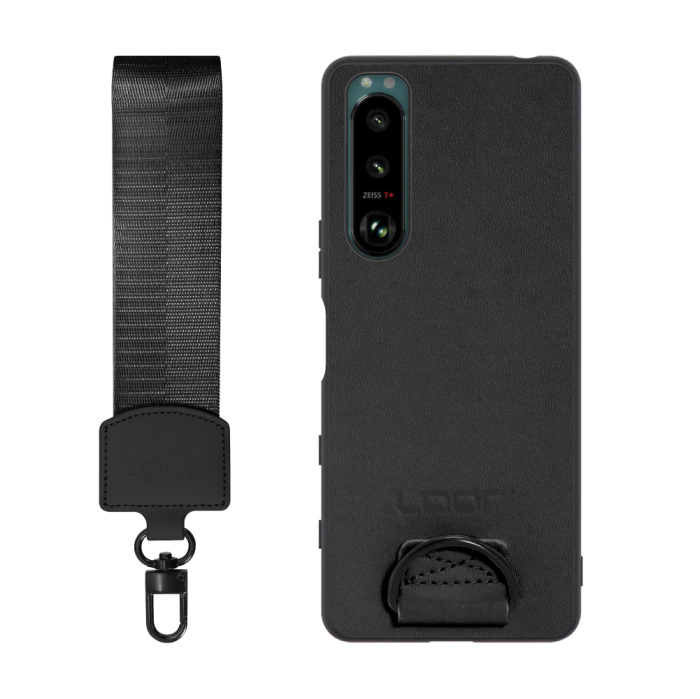 [ LOOF STRAP-SHELL (ショートVer.) ] Xperia 5 III  Xperia5Ⅲ 5Ⅲ xperia5 スマホケース 背面 ケース カバー ハードケース ハンドストラップ  本革 [ Xperia 5 III ]