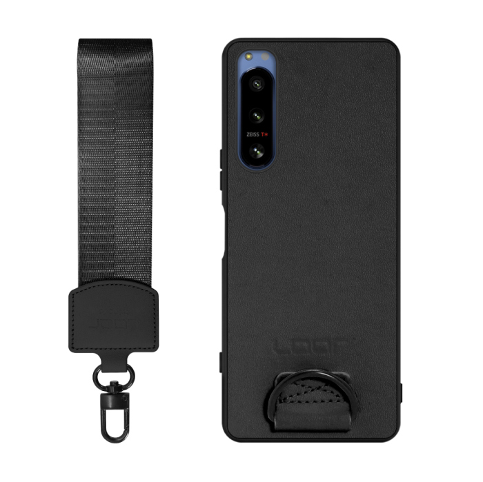 [ LOOF STRAP-SHELL (ショートVer.) ] Xperia 5 IV SOG09 / SO-54C xperia5Ⅳ 5Ⅳ xperia5 スマホケース 背面 ケース カバー ハードケース ハンドストラップ  本革 [ Xperia 5 IV ]