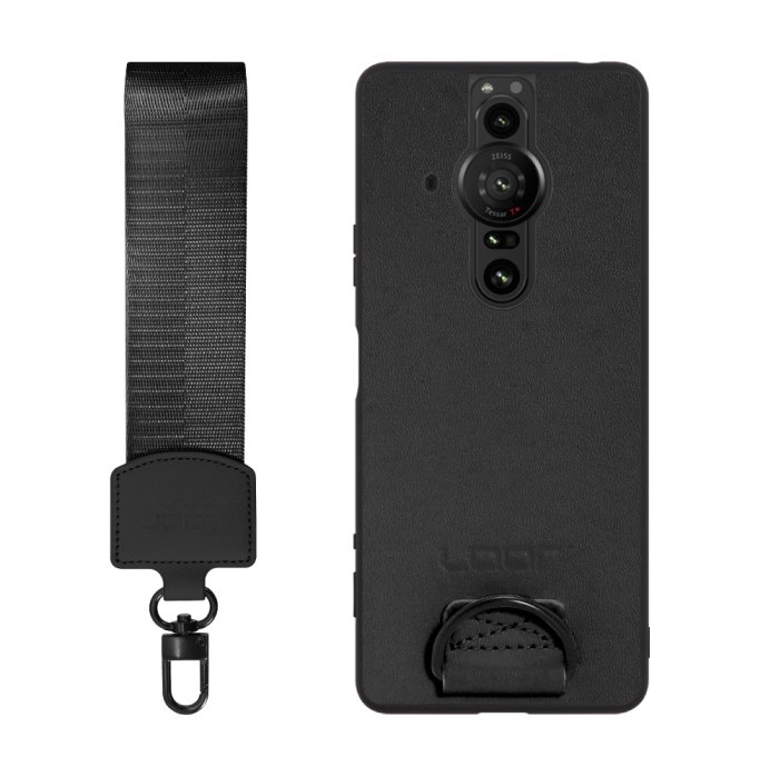 [ LOOF STRAP-SHELL (ショートVer.) ] Xperia PRO-I XQ-BE42 proi xperiaproi スマホケース 背面 ケース カバー ハードケース ハンドストラップ  本革 [ Xperia PRO-I ]
