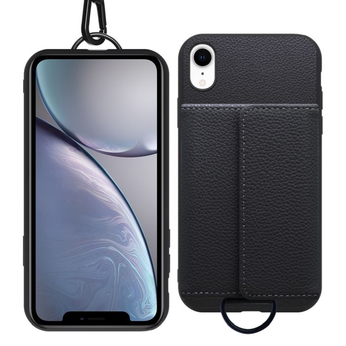 [ LOOF WALLET-SHELL ] iPhone XR iPhonexr  ケース カバー スマホケース ショルダー スマホショルダー 本革 背面収納 財布 カード入れ [ iPhone XR ]