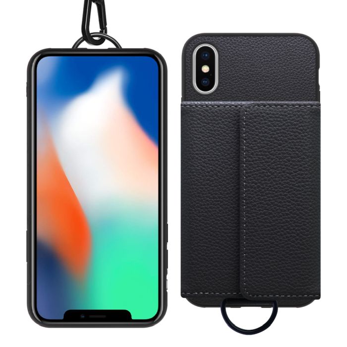 [ LOOF WALLET-SHELL ] iPhone X / XS iPhonex iPhonexs  ケース カバー スマホケース ショルダー スマホショルダー 本革 背面収納 財布 カード入れ [ iPhone X / XS ]