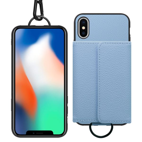 [ LOOF WALLET-SHELL ] iPhone X / XS iPhonex iPhonexs  ケース カバー スマホケース ショルダー スマホショルダー 本革 背面収納 財布 カード入れ [ iPhone X / XS ]