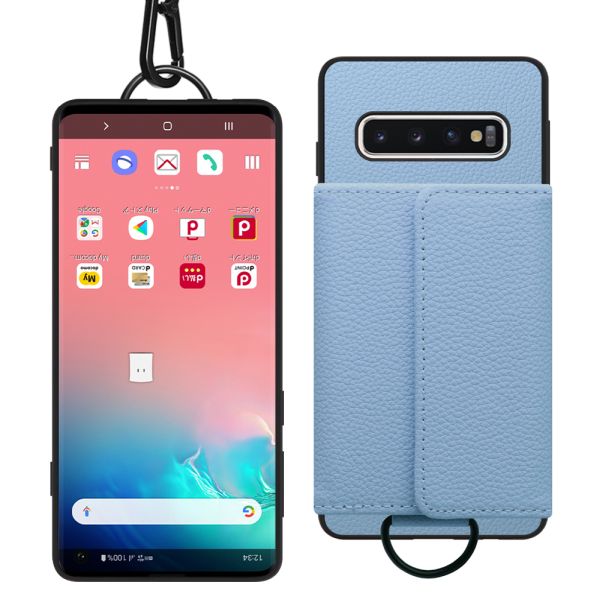 [ LOOF WALLET-SHELL ] Galaxy S10 SC-03L / SCV41 galaxys10  ケース カバー スマホケース ショルダー スマホショルダー 本革 背面収納 財布 カード入れ [ Galaxy S10 ]