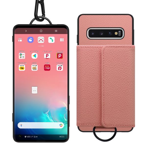 [ LOOF WALLET-SHELL ] Galaxy S10 SC-03L / SCV41 galaxys10  ケース カバー スマホケース ショルダー スマホショルダー 本革 背面収納 財布 カード入れ [ Galaxy S10 ]