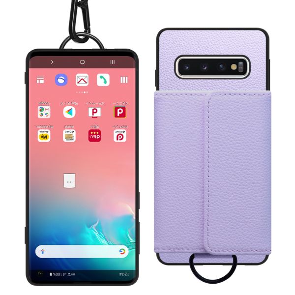 [ LOOF WALLET-SHELL ] Galaxy S10 SC-03L / SCV41 galaxys10  ケース カバー スマホケース ショルダー スマホショルダー 本革 背面収納 財布 カード入れ [ Galaxy S10 ]