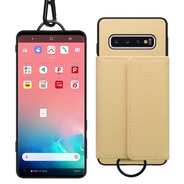 [ LOOF WALLET-SHELL ] Galaxy S10 SC-03L / SCV41 galaxys10  ケース カバー スマホケース ショルダー スマホショルダー 本革 背面収納 財布 カード入れ [ Galaxy S10 ]