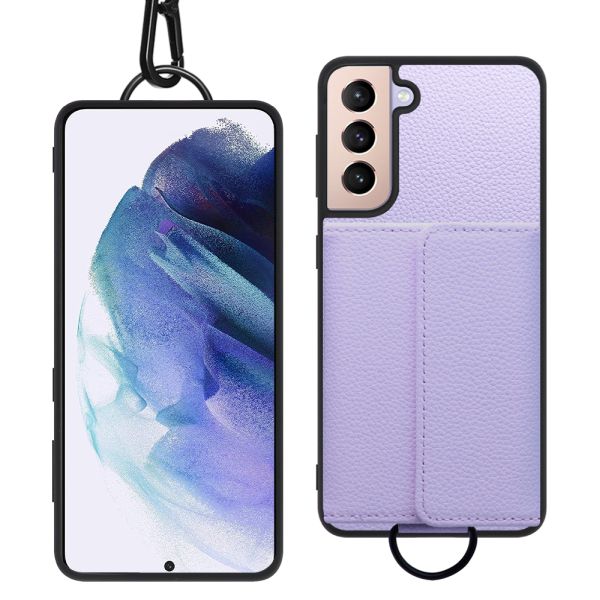 [ LOOF WALLET-SHELL ] Galaxy S21+ 5G SCG10 s21plus s21 plus s21plus5g s21+5g  ケース カバー スマホケース ショルダー スマホショルダー 本革 背面収納 財布 カード入れ [ Galaxy S21+ 5G ]