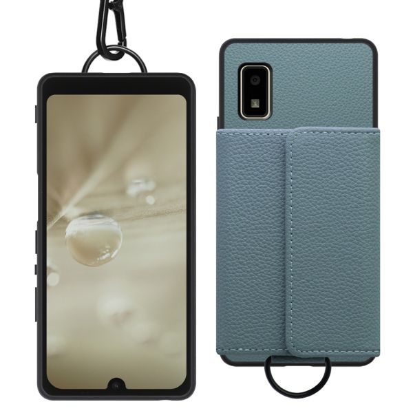 [ LOOF WALLET-SHELL ] AQUOS wish2 / wish   ケース カバー スマホケース ショルダー スマホショルダー 本革 背面収納 財布 カード入れ [ AQUOS wish/wish2 ]