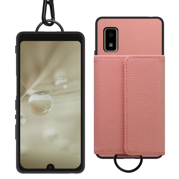 [ LOOF WALLET-SHELL ] AQUOS wish2 / wish   ケース カバー スマホケース ショルダー スマホショルダー 本革 背面収納 財布 カード入れ [ AQUOS wish/wish2 ]