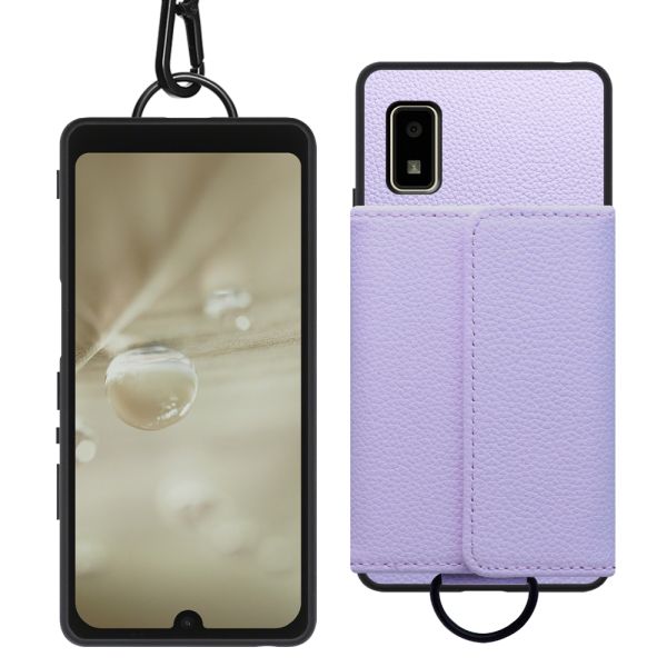 [ LOOF WALLET-SHELL ] AQUOS wish2 / wish   ケース カバー スマホケース ショルダー スマホショルダー 本革 背面収納 財布 カード入れ [ AQUOS wish/wish2 ]