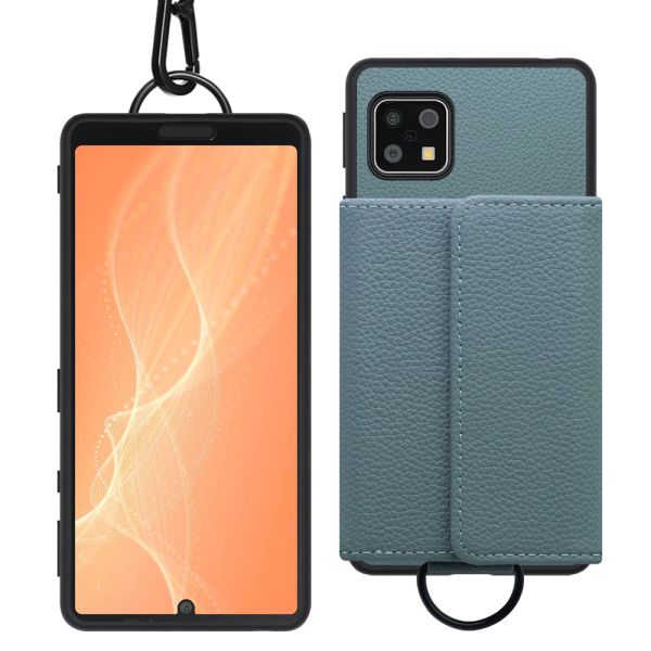 [ LOOF WALLET-SHELL ] AQUOS sense4 / sense4 lite / sense4 basic / sense5G / やさしいスマホ2 sense 4 4lite 4basic 5G sense4lite sense4basic  ケース カバー スマホケース ショルダー スマホショルダー 本革 背面収納 財布 カード入れ [ AQUOS sense4/4 lite/4 basic/sense5G/やさしいスマホ2 ]