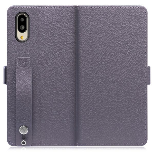 [ LOOF HOLD ] シンプルスマホ6  スマホケース ケース カバー 手帳型ケース 背面ベルト カード収納 本革 マグネット [ シンプルスマホ6 ]