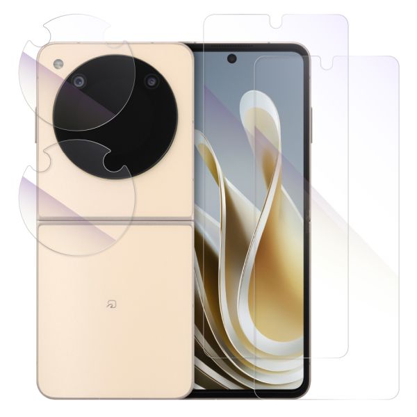 [2枚入り]LOOF Libero Flip/nubia Flip 5G 保護フィルム クリア/マット/ブルーライトカット 簡単貼り付け 画面保護 ソフトフィルム 気泡なし 傷防止 割れ防止 高透過率 [ Libero Flip/nubia Flip 5G ]