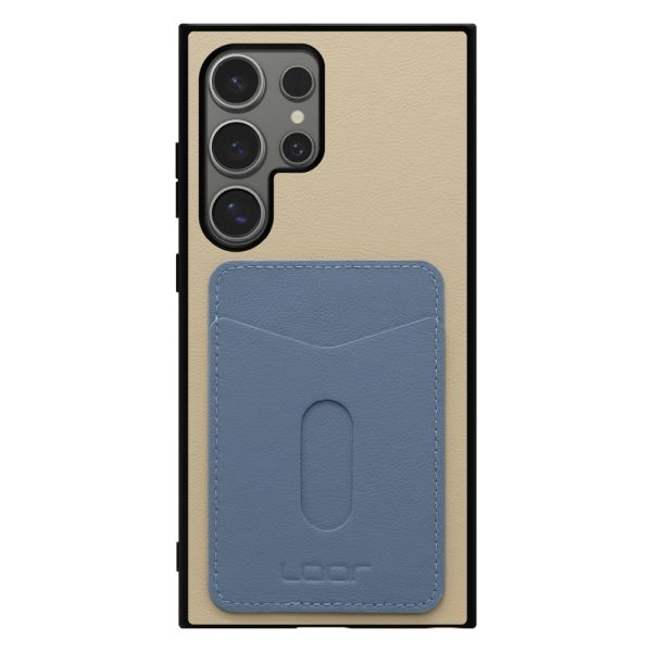 [ LOOF PASS-SHELL スライド (LEATHER Ver.) ] Galaxy S24 Ultra s24ultra スマホケース 背面 ケース カバー ハードケース カード収納 カードホルダー ストラップホール [ Galaxy S24 Ultra ]