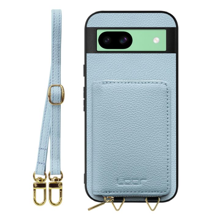 [ LOOF LUXURY-SHELL POUCH ] Google Pixel 8a  ケース ショルダー スマホショルダー 背面 収納 ポーチ付き カバー スマホケース ストラップ 本革 [ Google Pixel 8a ]