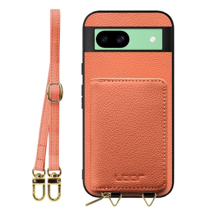 [ LOOF LUXURY-SHELL POUCH ] Google Pixel 8a  ケース ショルダー スマホショルダー 背面 収納 ポーチ付き カバー スマホケース ストラップ 本革 [ Google Pixel 8a ]