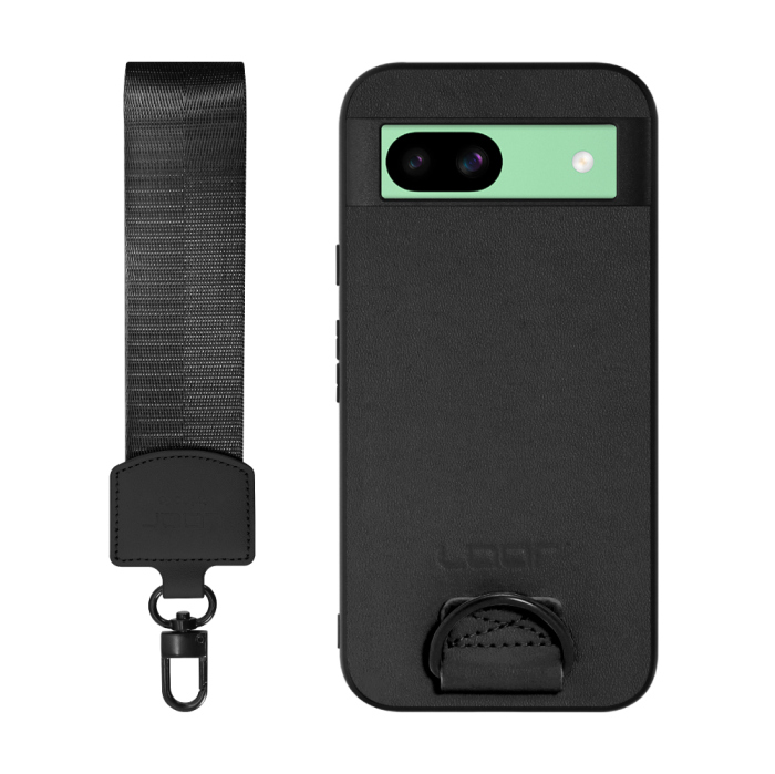 [ LOOF STRAP-SHELL (ショートVer.) ] Google Pixel 8a googlepixel8a Pixel8a ピクセル8a スマホケース 背面 ケース カバー ハードケース ハンドストラップ  本革 [ Google Pixel 8a ]