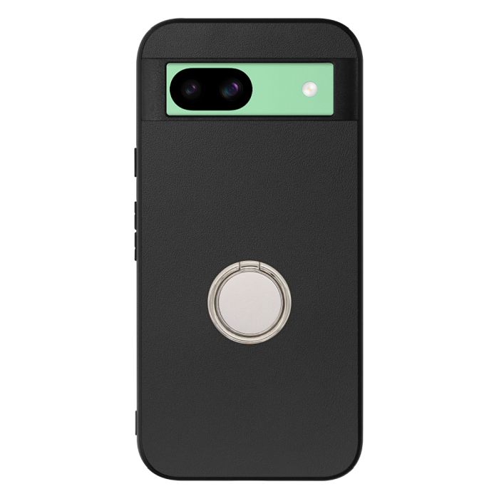[ LOOF RING-SHELL (シンプル Ver.) ] Google Pixel 8a googlepixel8a Pixel8a ピクセル8a スマホケース 背面 ケース カバー ハードケース スマホリング リング付き 本革 ストラップホール [ Google Pixel 8a ]