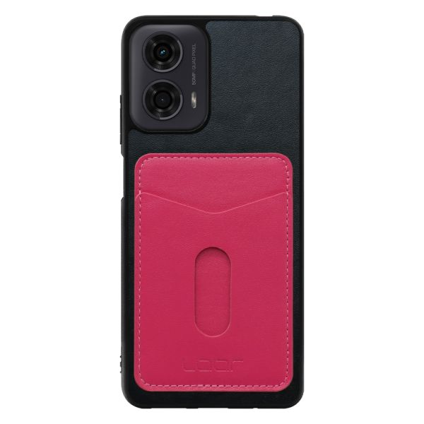 [ LOOF PASS-SHELL スライド] moto g24  スマホケース 背面 ケース カバー ハードケース カード収納 カードホルダー ストラップホール [ moto g24 ]