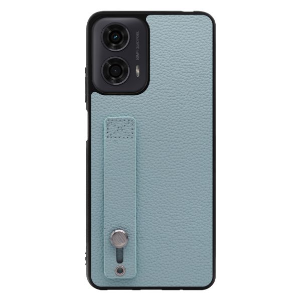 [ LOOF HOLD-SHELL ] moto g24 motorola g24 スマホケース 背面 ケース カバー ハードケース 背面ベルト 本革 ストラップホール [ moto g24 ]